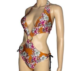 Girls from ipanema one piece swimsuit floral size M
